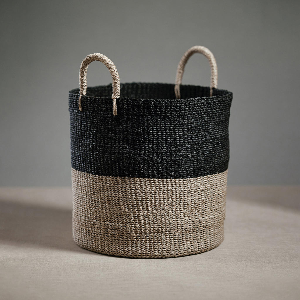 Zodax Batac Two-Tone Abaca Basket