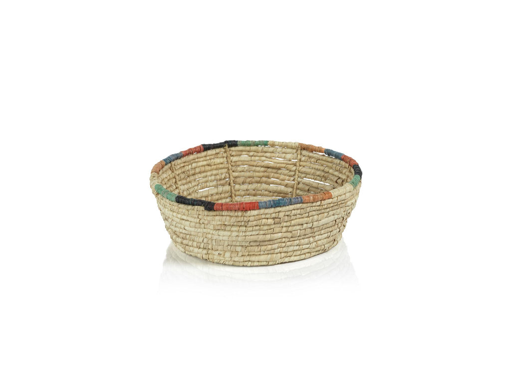 Zodax Round Bizerte Coiled Raffia Baskets, Set of 2