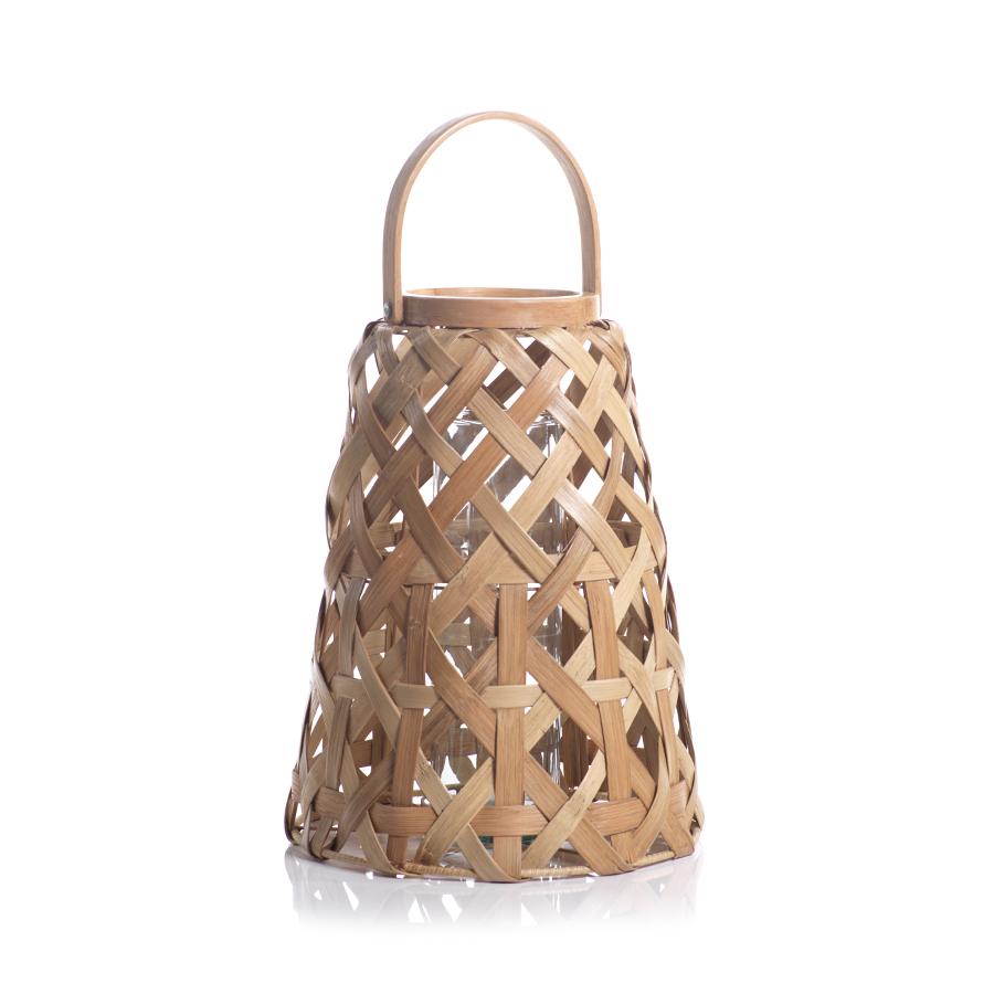 Zodax Davao 17" Tall Rattan Decorative Lantern