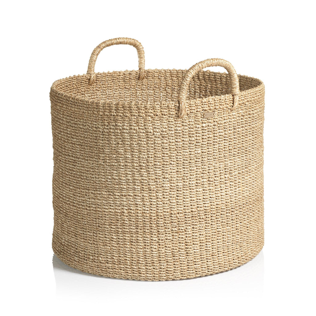 Zodax Round Lucena Abaca Basket/Hamper