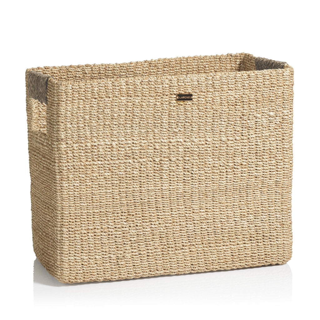 Zodax Lucena Rectangular Abaca Magazine Basket