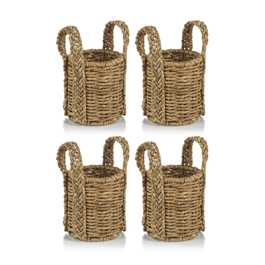 Zodax Teramo Seagrass Wine Caddy, Set of 4