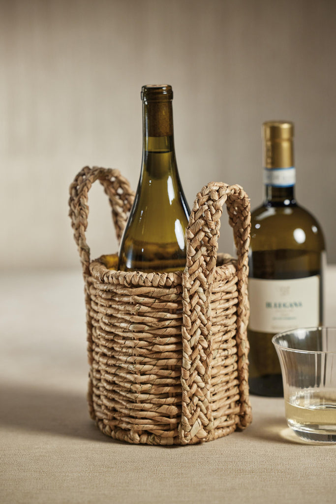 Zodax Teramo Seagrass Wine Caddy, Set of 4