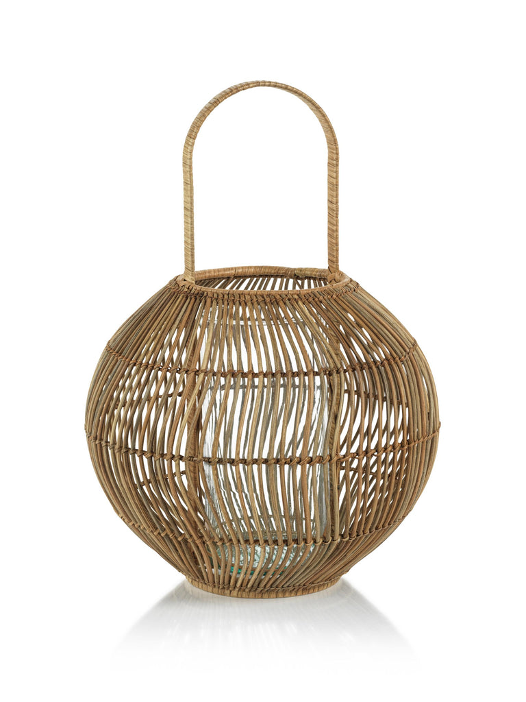 Zodax Large Teramo Rattan Woven Decorative Lantern