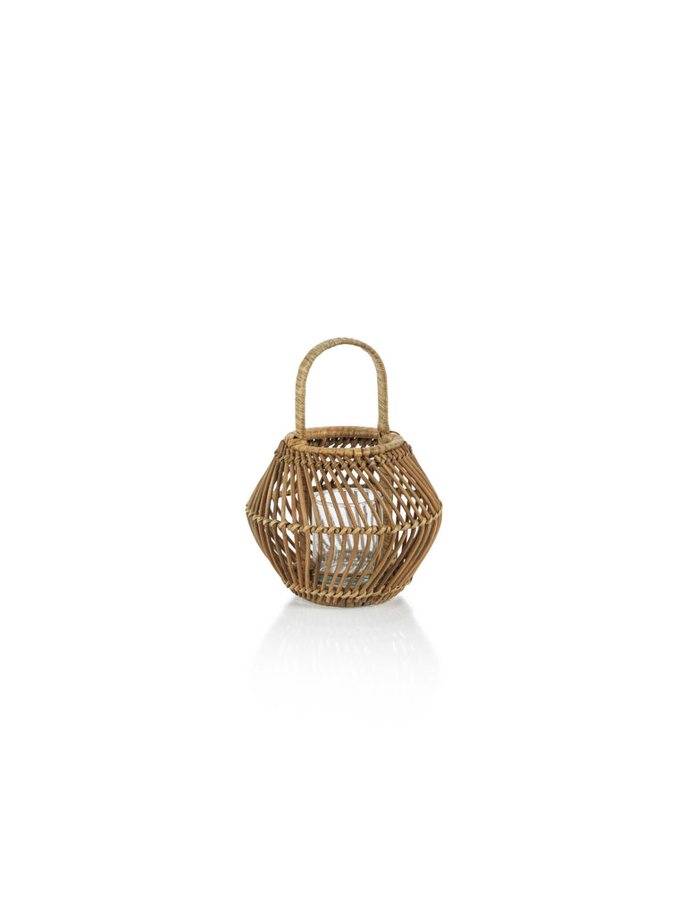 Zodax Small Teramo Rattan Woven Decorative Lantern