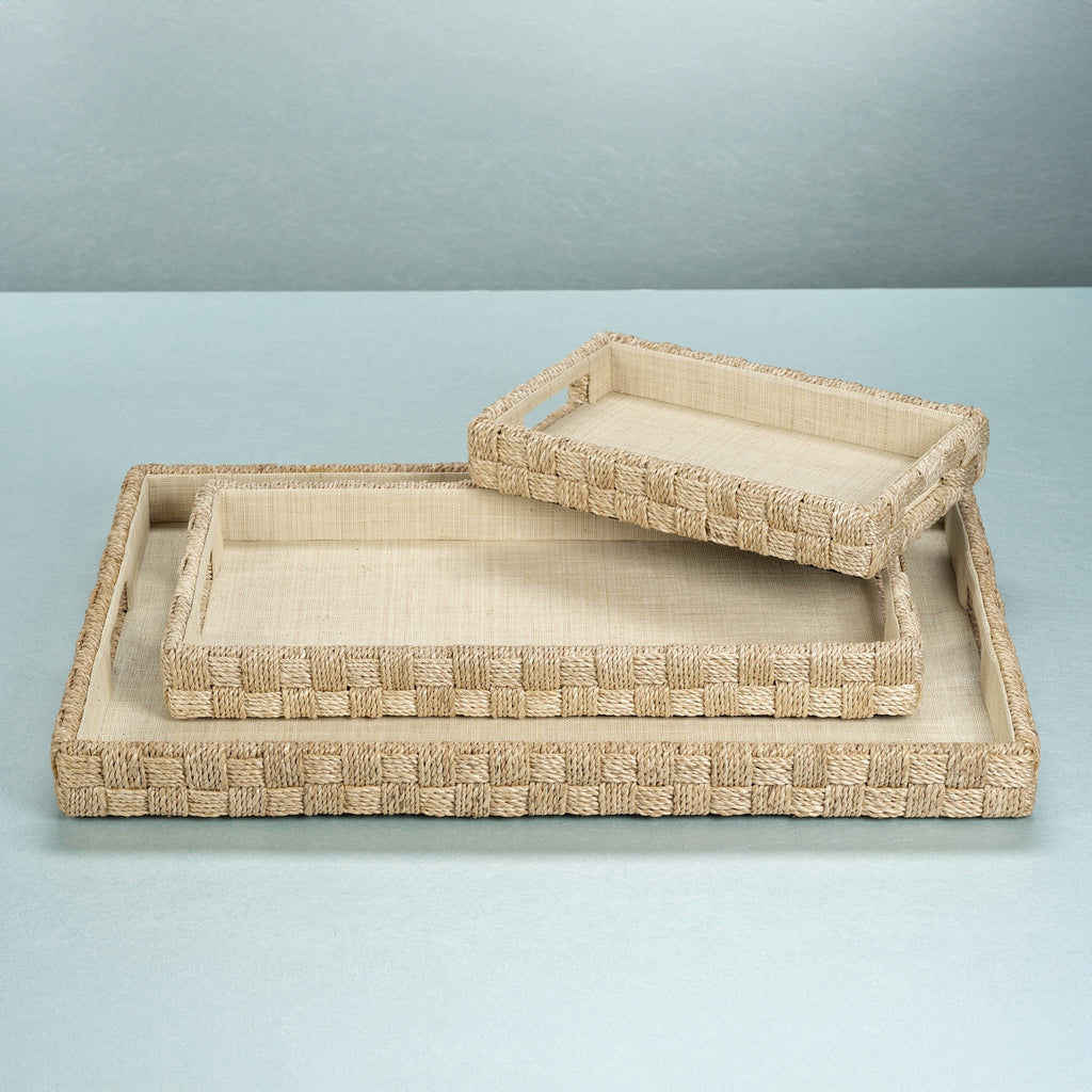 Zodax Small Faenza Abaca Rope Serving Tray