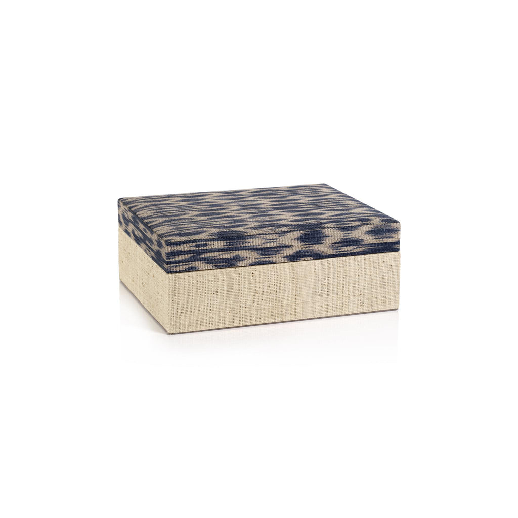 Zodax Marano T'nalak and Raffia Decorative Box