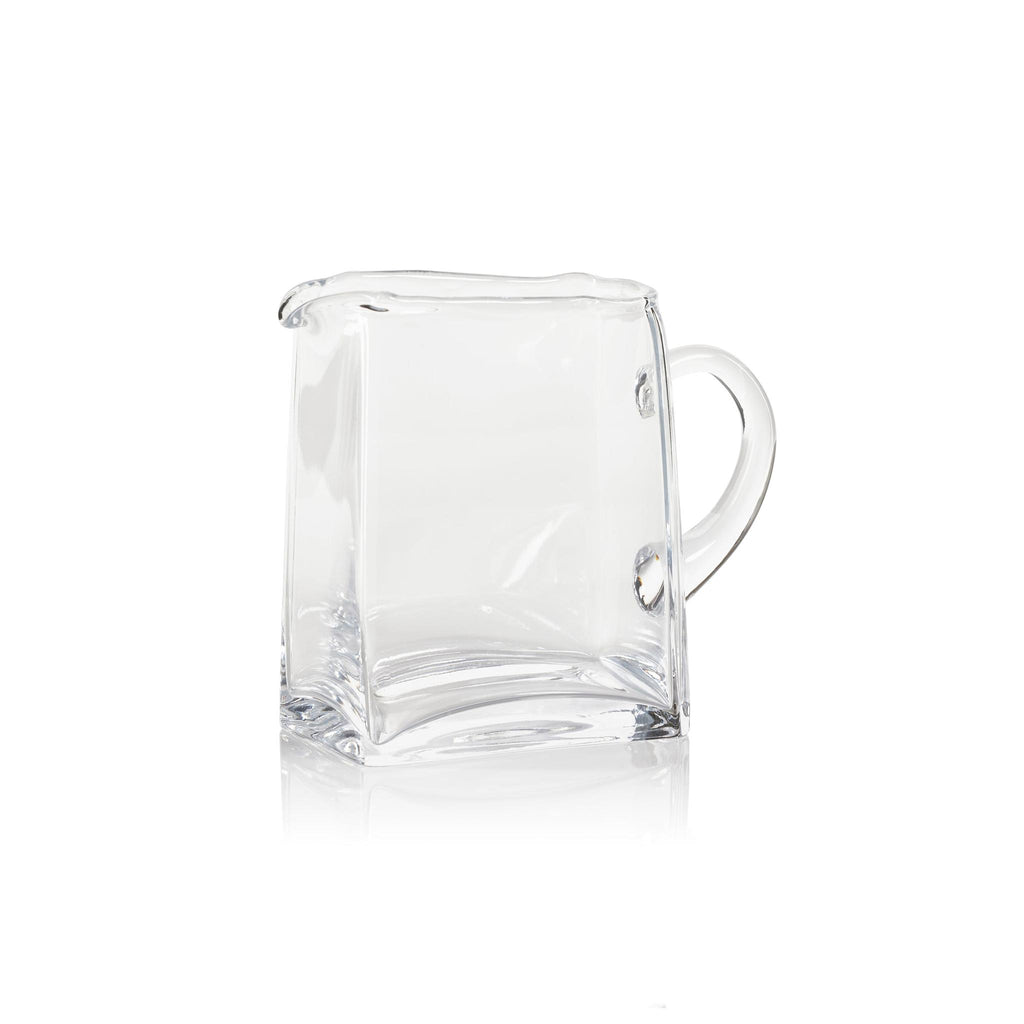 Zodax Reginald Blown Glass Scissor Cut Pitcher