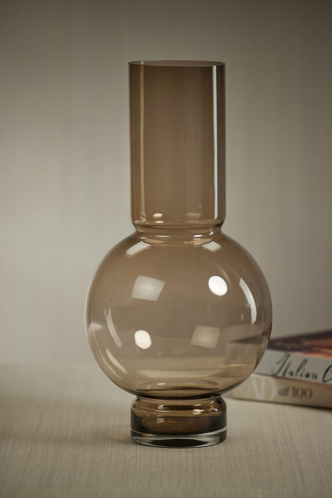 Zodax Taupe Chaumont Glass Vase