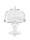 Zodax Clear Vellerti Glass Cake Stand