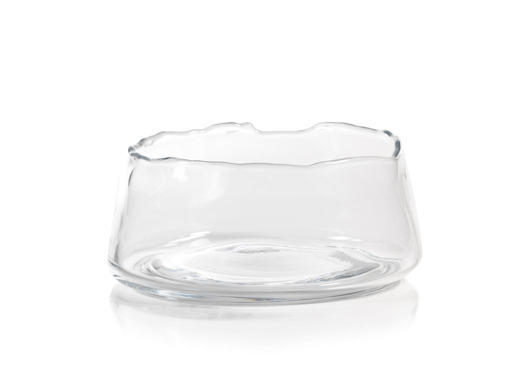 Zodax 12-Inch Wide Manarola Clear Glass Bowl