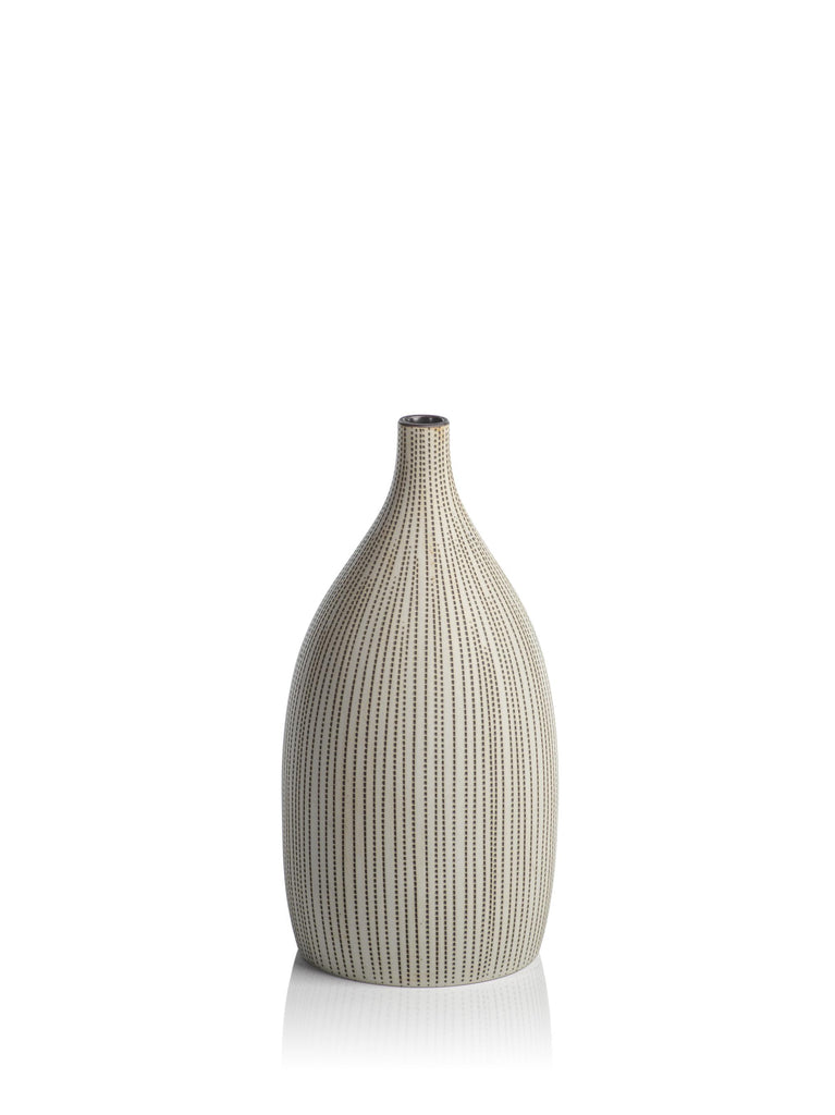 Zodax Nicolo 9.75" Tall Beige Porcelain Vase