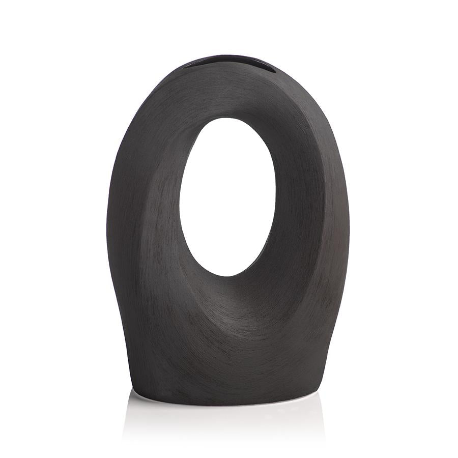 Zodax Black Morandi Porcelain Vase