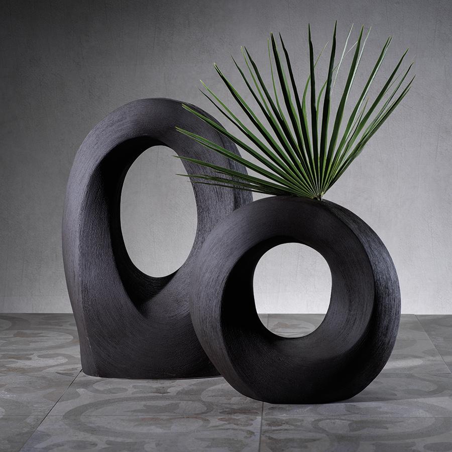 Zodax Black Morandi Porcelain Vase