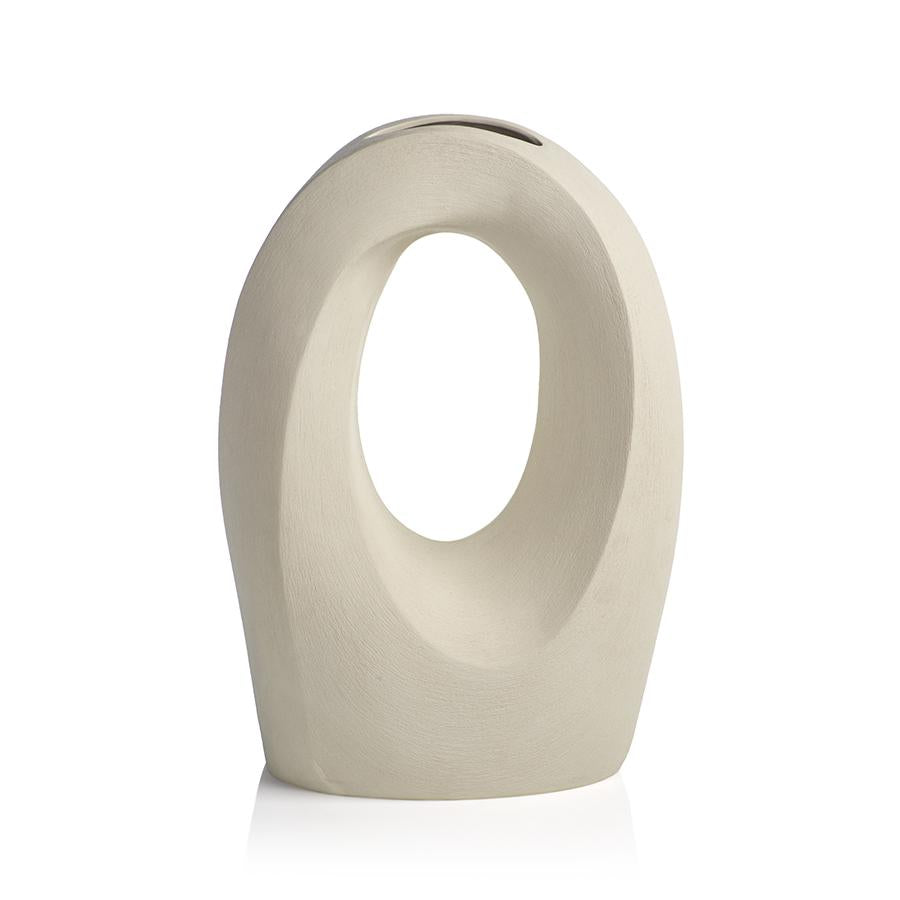 Zodax Cream Morandi Porcelain Vase