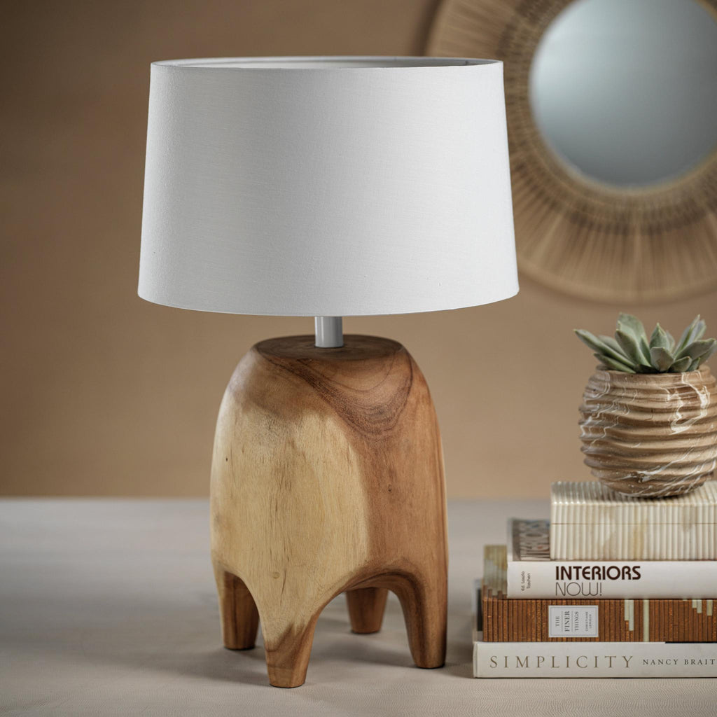 Zodax Tamaki Acacia Wood Table Lamp