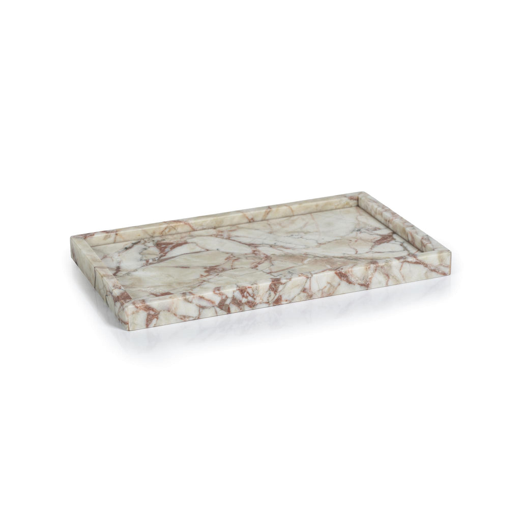 Zodax Large Rezi Rectangular Marble Tray