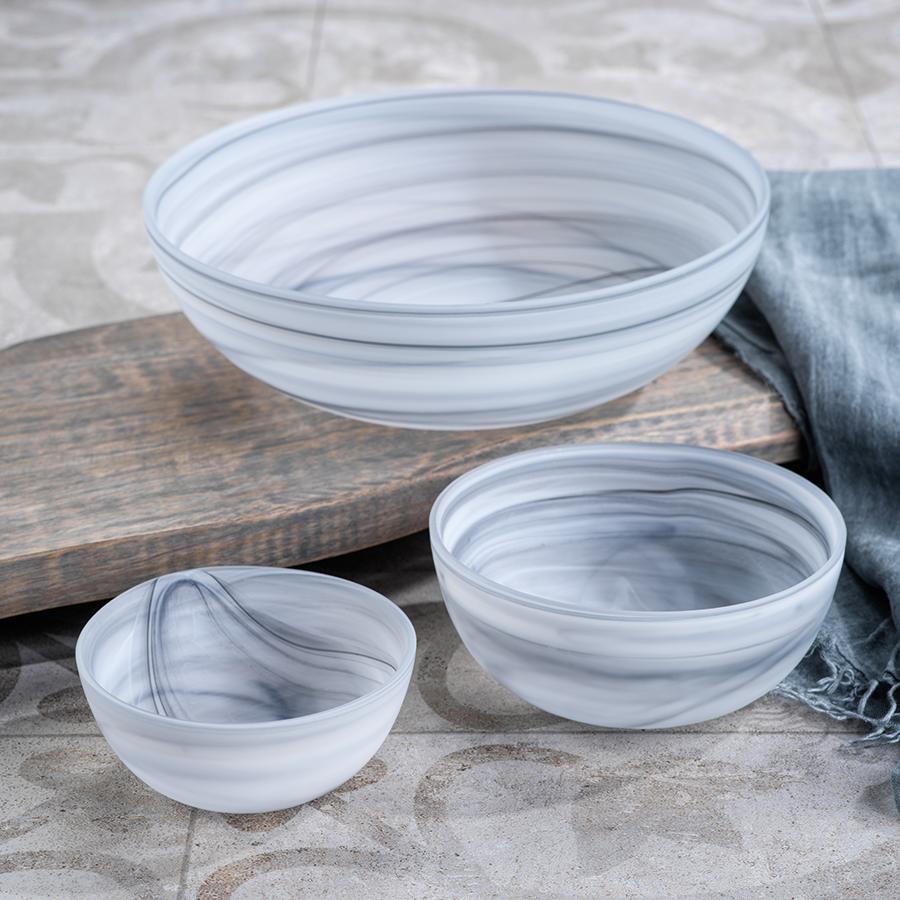 Zodax Madrigal Alabaster Glass Bowls, Set of 6