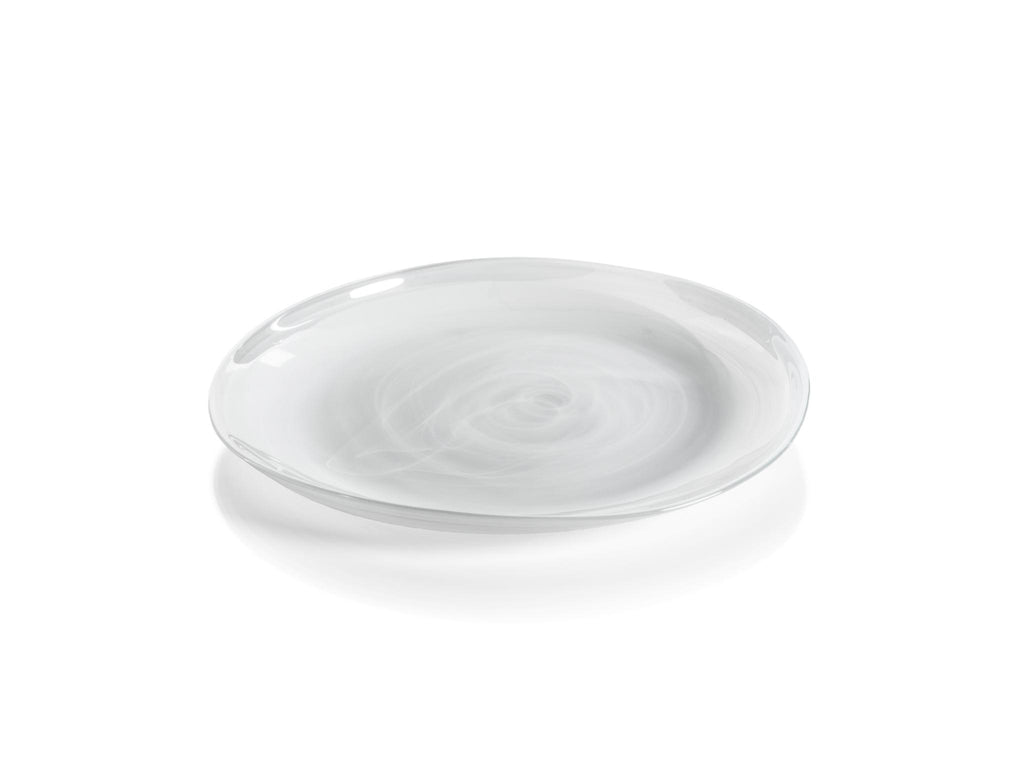 Zodax 10.25" Reneta Alabaster Glass Plates, Set of 6