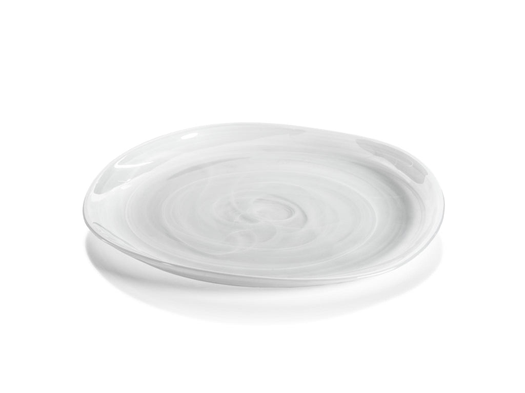 Zodax 11.5" Reneta Alabaster Glass Plates, Set of 6