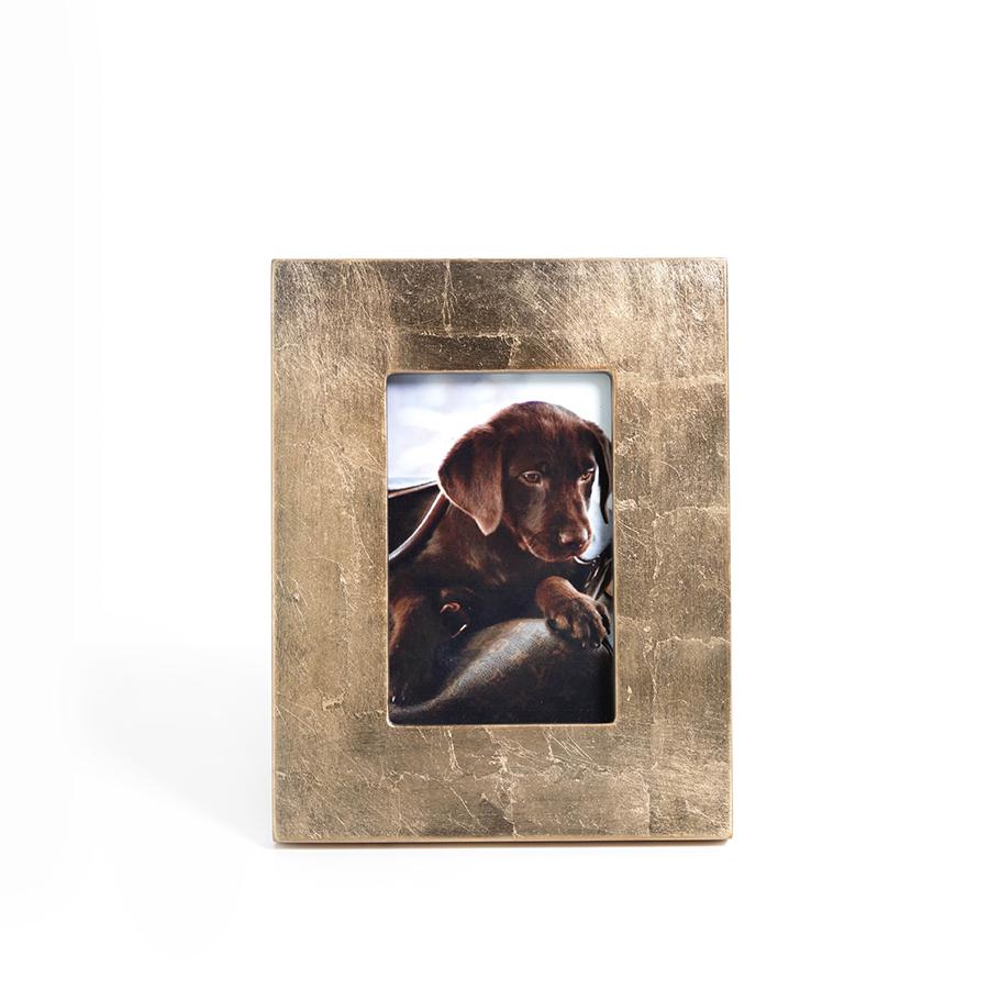 Zodax 4" x 6" Gold Leaf Photo Frame