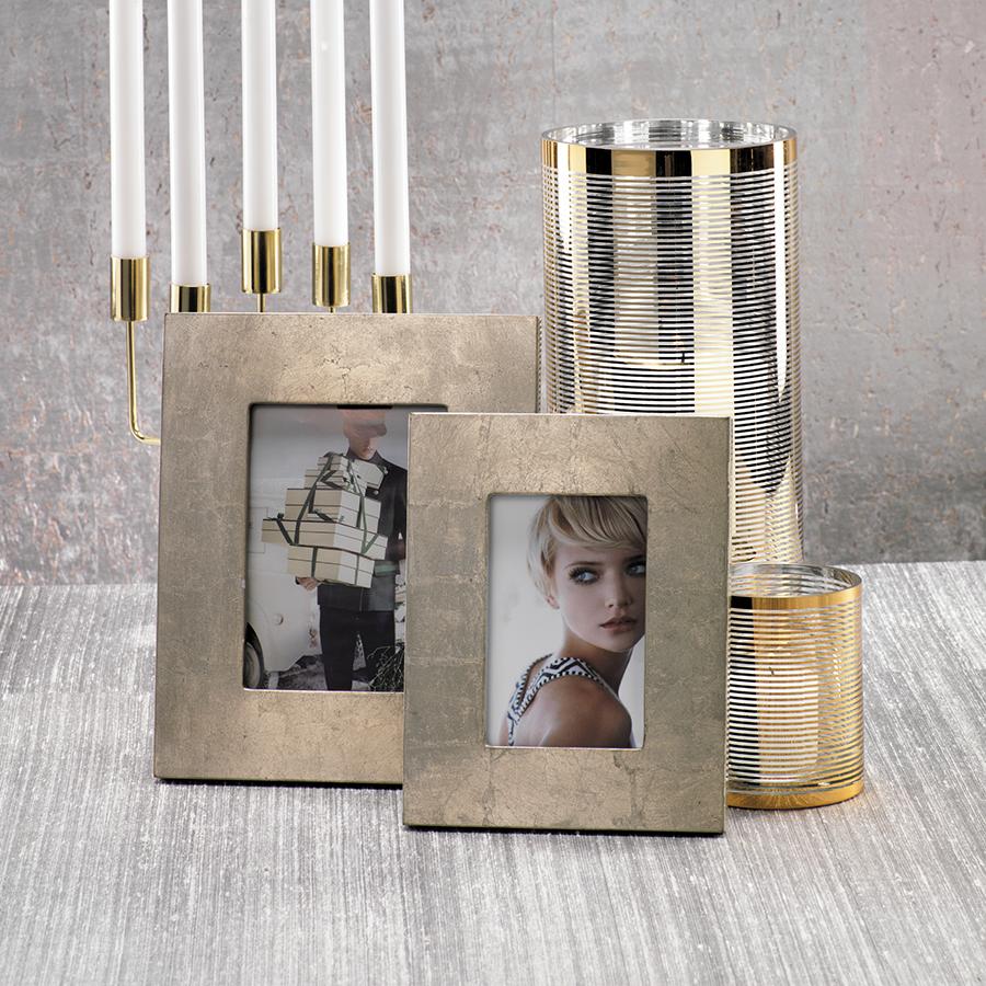 Zodax 4" x 6" Silver Leaf Photo Frame