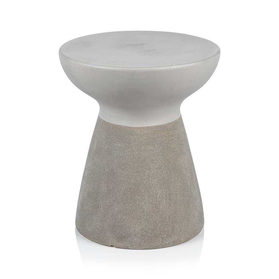 Zodax Pacheco Two-Tone Earthenware Stool