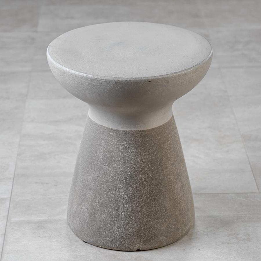 Zodax Pacheco Two-Tone Earthenware Stool