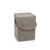 Zodax Natural Tiziano Concrete Stool With Rope Handle