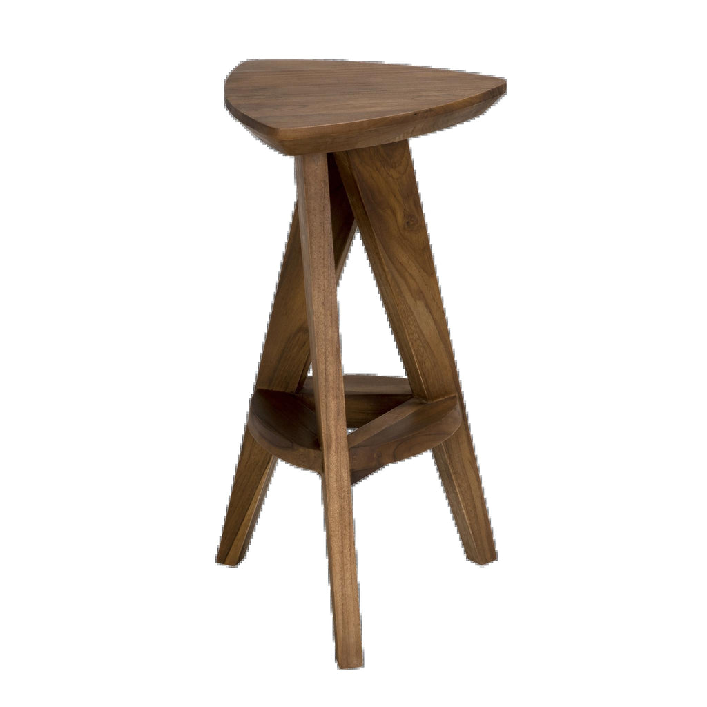 NOIR Twist Counter Stool Teak