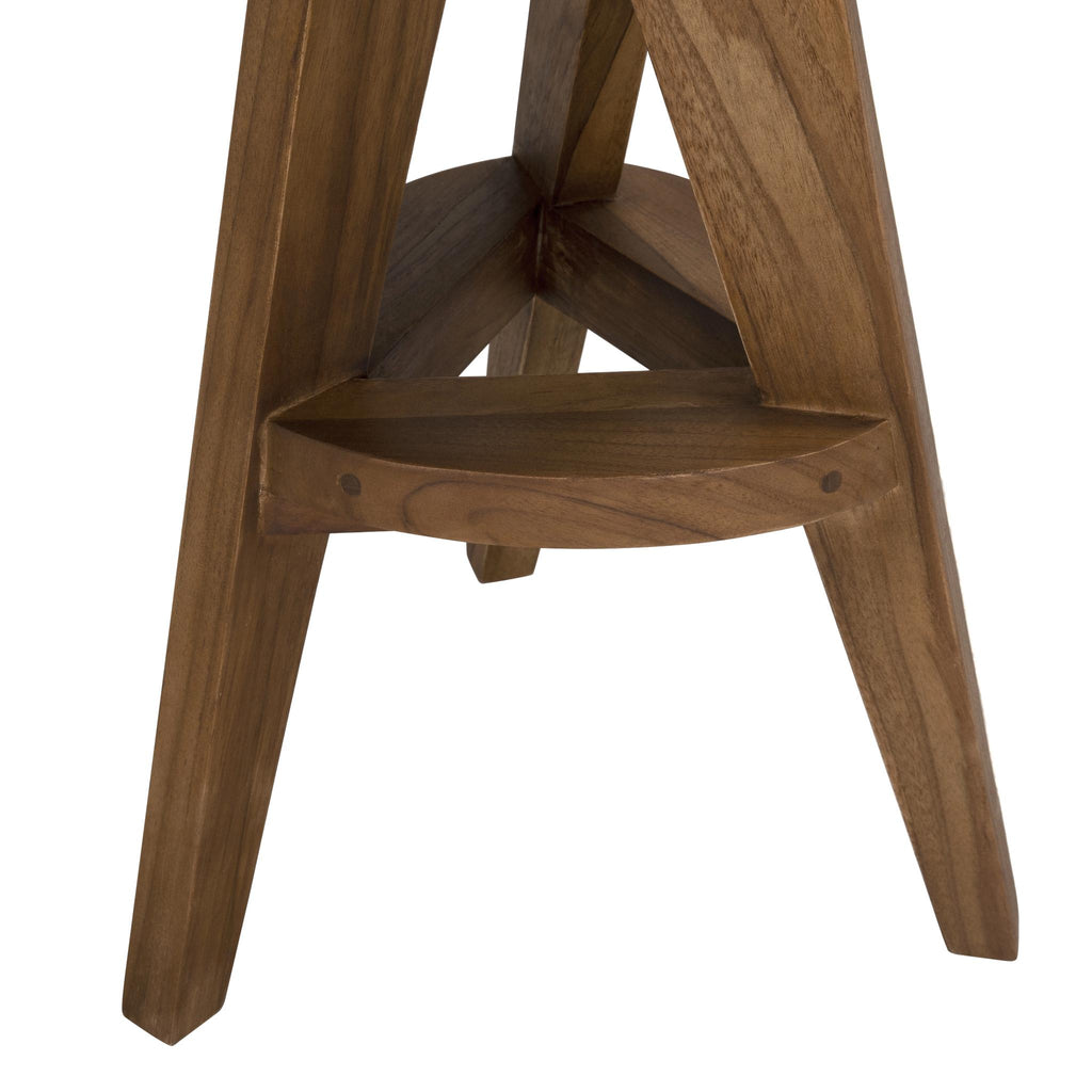 NOIR Twist Counter Stool Teak