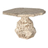 Noir Rind Table White Marble