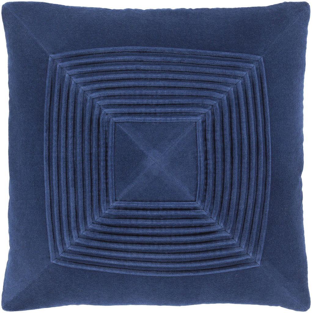 Surya Akira AKA-008 Navy 20"H x 20"W Pillow Cover