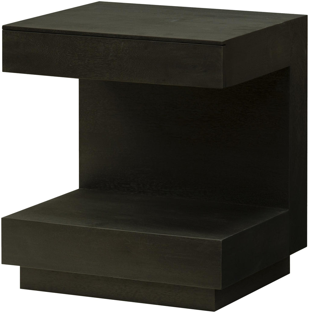 Surya Coburn CBRN-004 Black 20"H x 18"W x 16"D End Table