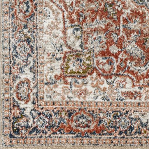 Surya Davaro DAV-2311 Brick Red Dark Blue 5'3" x 7' Rug