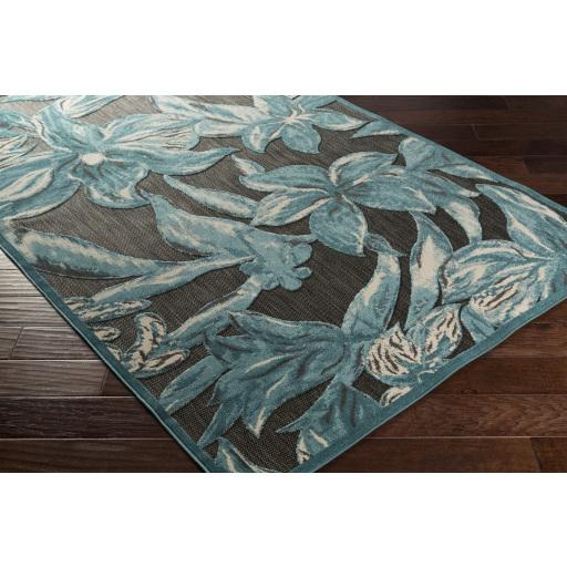 Surya Portera PRT-1072 Black Charcoal 3'9" x 5'8" Rug