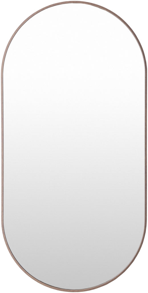 Surya Aranya RAY-057 Dark Brown 39"H x 20"W x 1"D Mirror