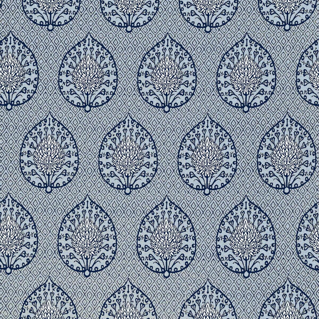 Gaston Y Daniela PALMETA FONDO AZUL Upholstery Fabric