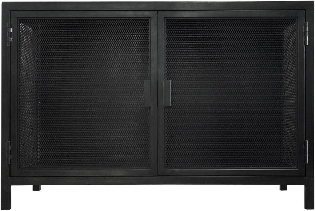 CFC Beto 2 Door cabinet, Distressed Black