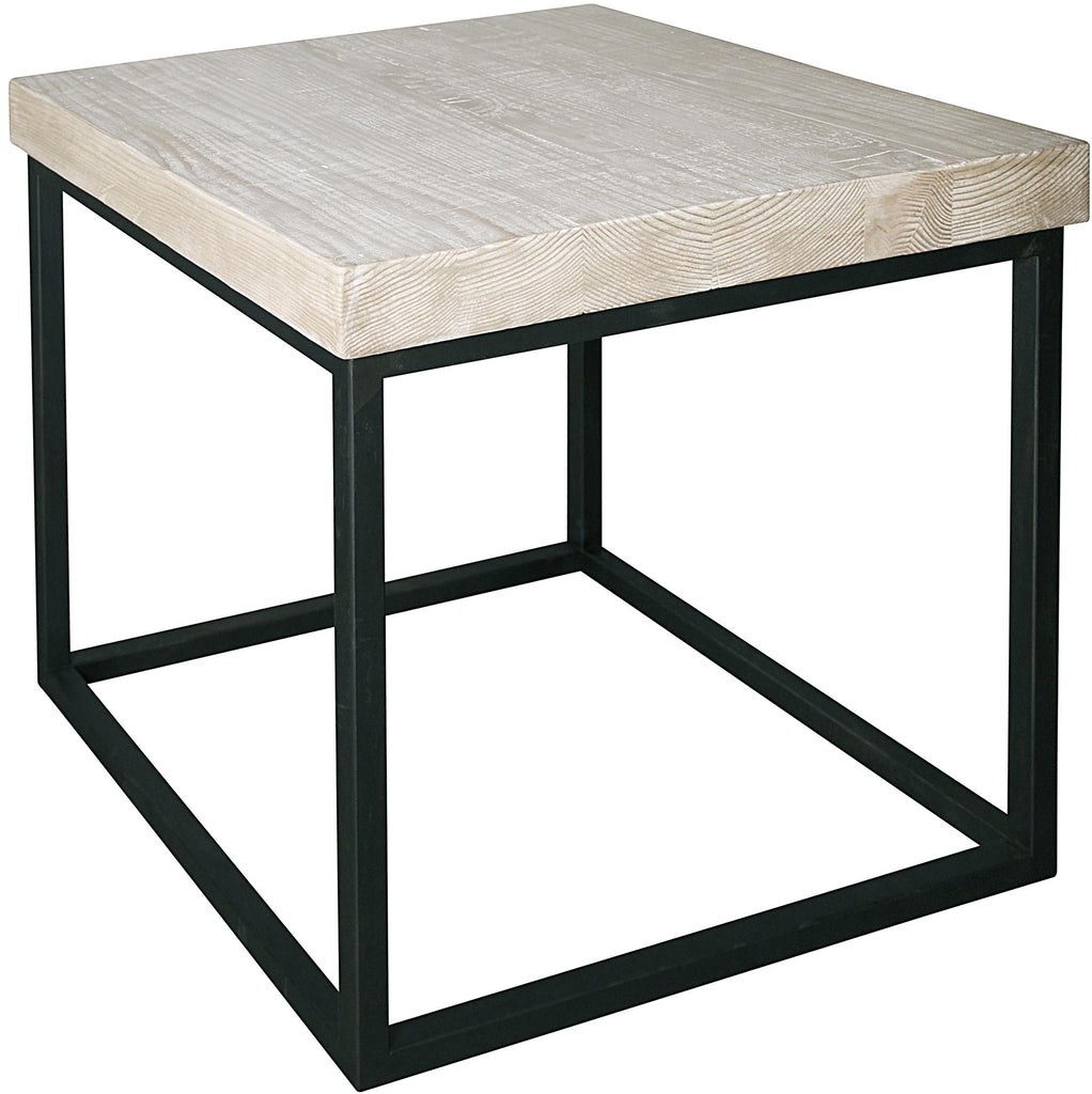 CFC Marin side table, RL top, Distressed Black, Distressed Gray Wash