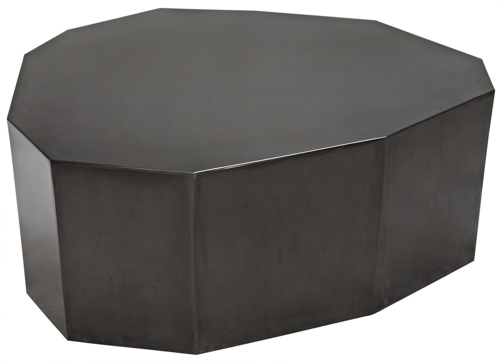 CFC Paulino Coffee Table, Large, Distressed Black/Gray