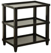 Cfc Carlsbad Side Table, Straight, Alder, Distressed Dark Brown/Black