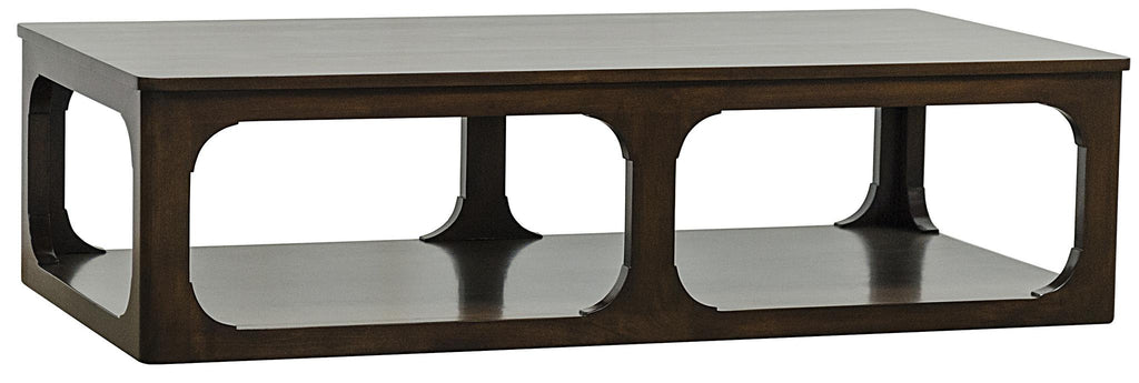 CFC Gimso Coffee Table, Alder, Distressed Dark Brown/Black