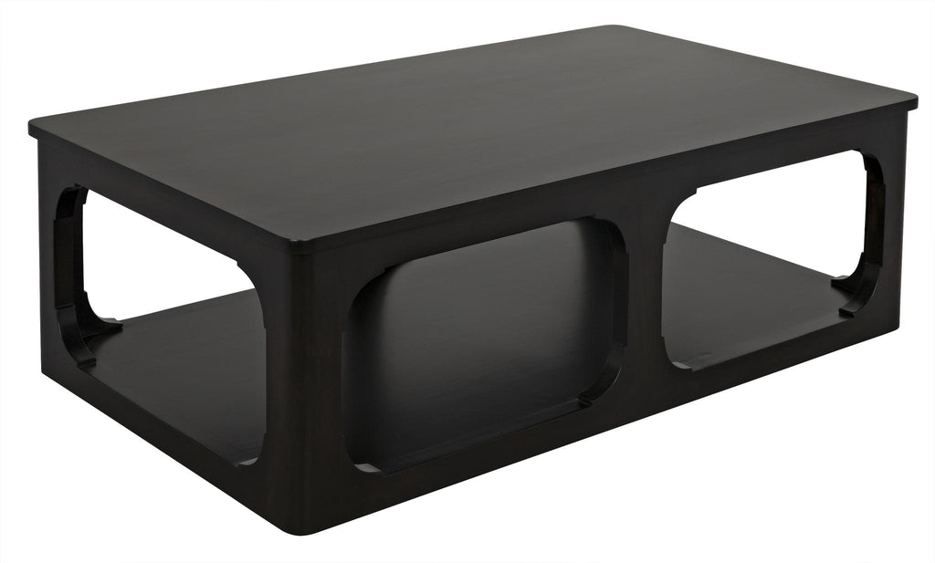 CFC Gimso Coffee Table, Small, Alder, Distressed Dark Brown/Black