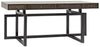 Cfc Maddox Desk, Walnut/Steel, Distressed Medium Brown