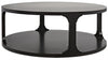 Cfc Gimso Round Coffee Table, Alder, Distressed Black/Brown