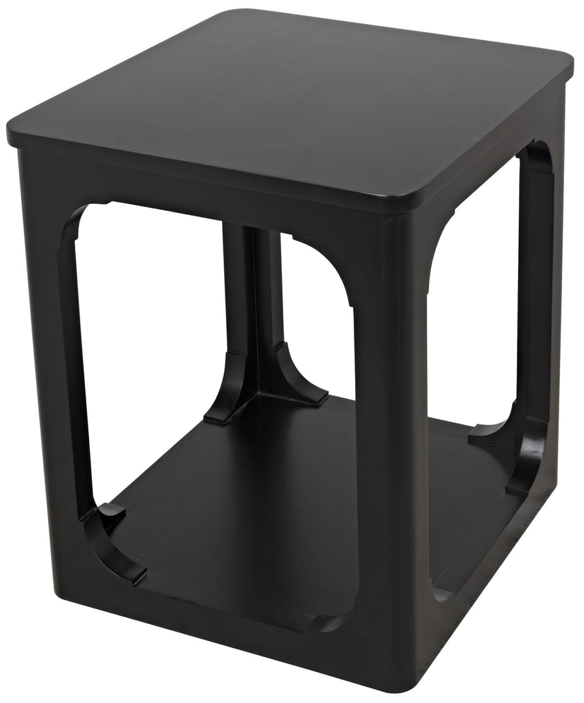 CFC Gimso Side Table, Alder, Distressed Black (stain #1)