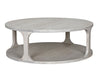 Cfc Gimso Round Coffee Table, Small, Oak, Distresed Grey Shellac