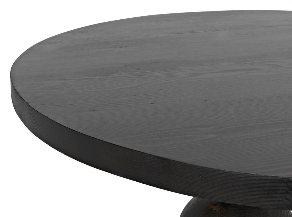 CFC Reclaimed Lumber Boulder Breakfast table, Distressed Black Wax