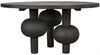 Cfc Reclaimed Lumber Julie Dining Table, Distressed Black Wax